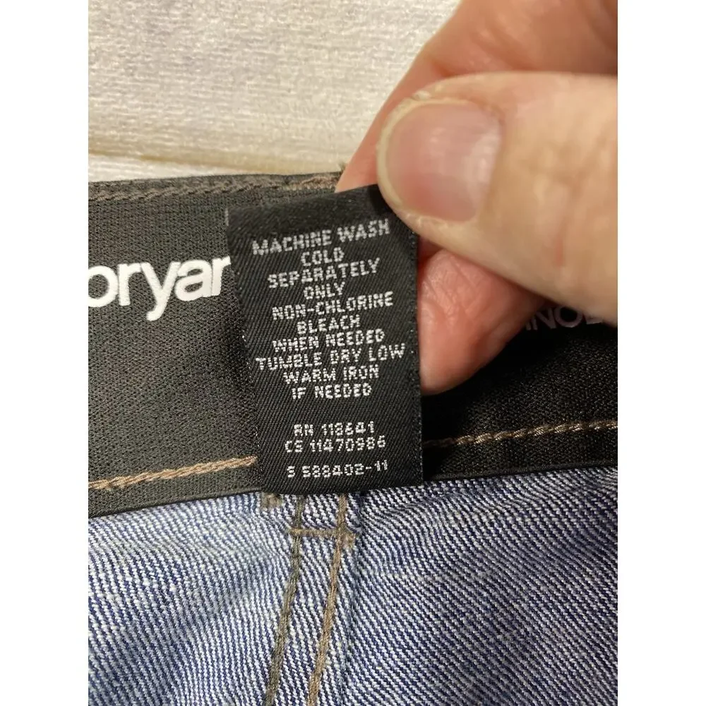 Lane Bryant Flare Jeans Sz 14 Tall High Rise Tighter Tummy Technology Dark Blue